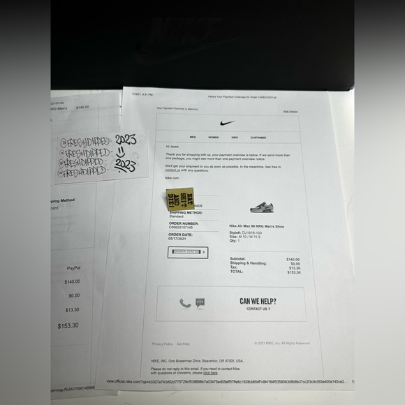 NWT 2021 NIKE AIR MAX 90 NRG “BACON” MENS SZ 10 DEADSTOCK OG ALL - Picture 15 of 16